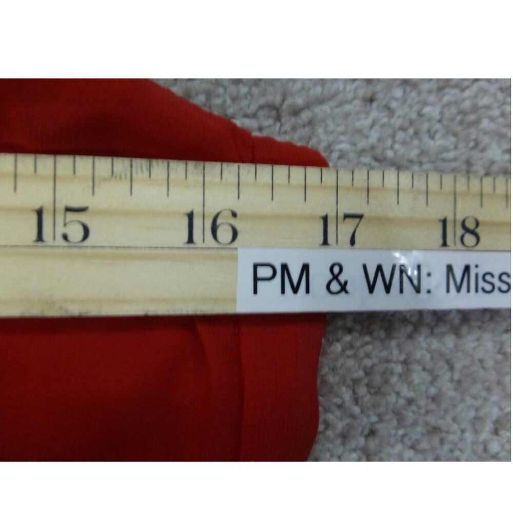 Bebe Gold and Red Halter Dress (Selling as is, please read carefully) - Picture 12 of 13